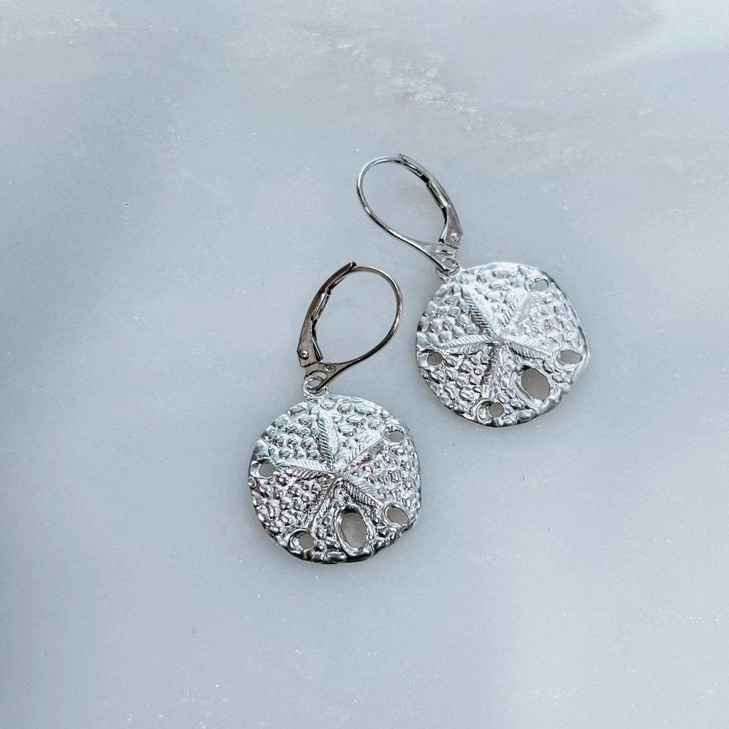 Beachcomers Sand Dollar Earrings by Derive Jewelry
