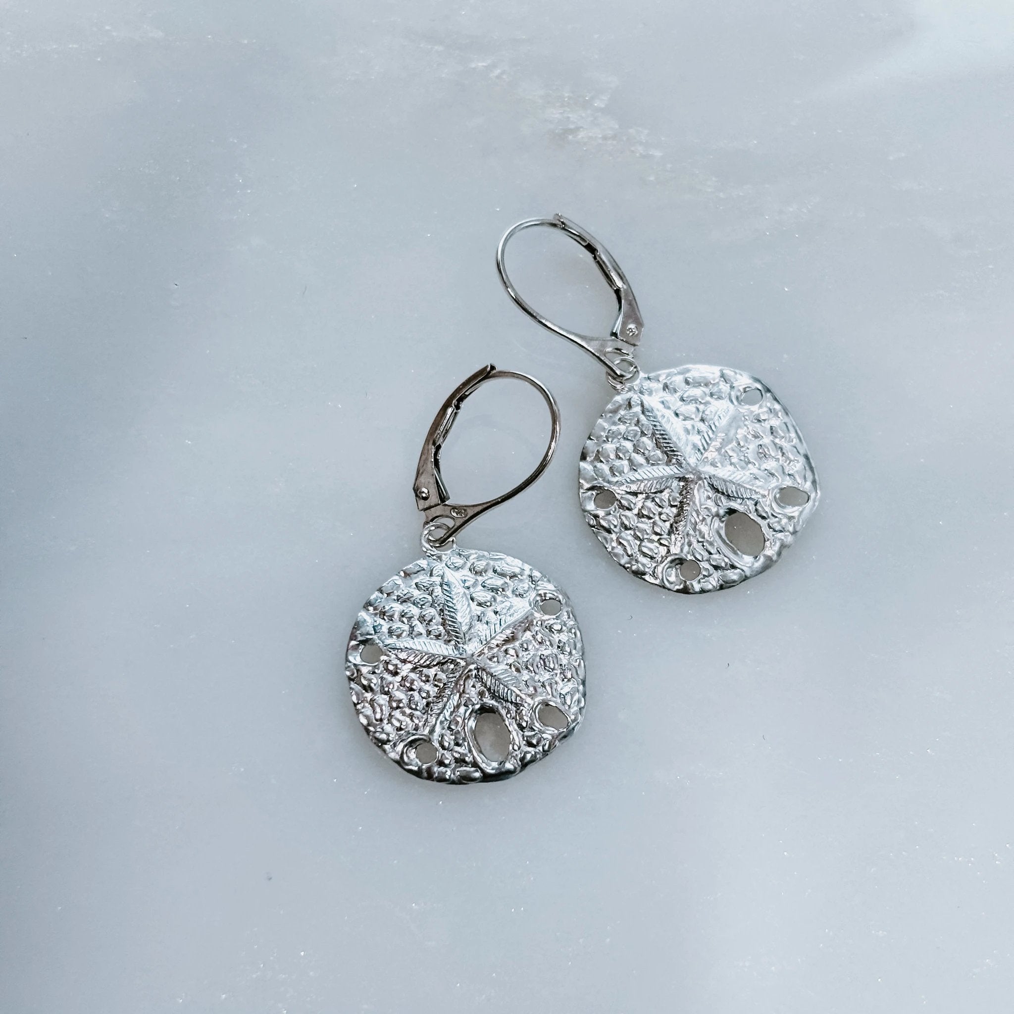 Beachcomers Sand Dollar Earrings by Derive Jewelry