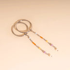 Bead Chain Huggie Hoop Charms by Oh Clementine