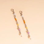 Bead Chain Huggie Hoop Charms by Oh Clementine