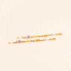 Bead Chain Huggie Hoop Charms by Oh Clementine