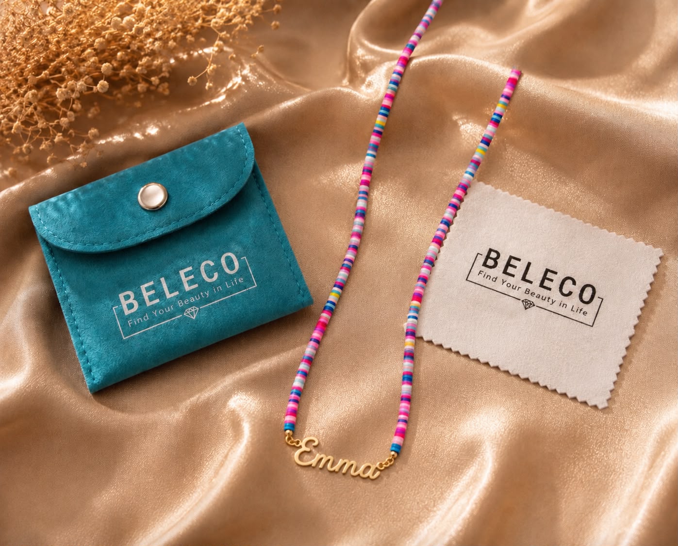 Bead Name Necklace La Vie Bien Bead Name Necklace
