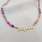 Bead Russian Name Necklace La Vie Bien Bead Russian Name Necklace