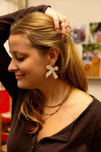 Beaded Bow Earrings by Fair Anita