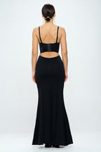 Beaded Bustier Mermaid Maxi Dress Dress La Vie Bien Beaded Bustier Mermaid Maxi Dress