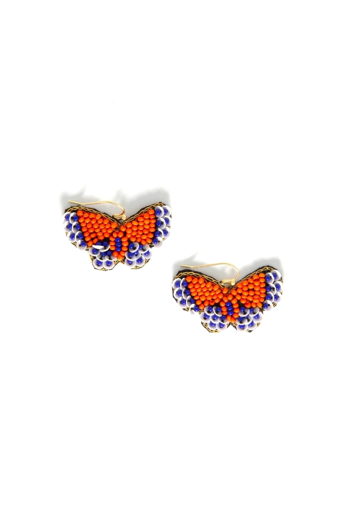 Beaded Butterfly Earrings by Fair Anita