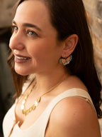 Beaded Butterfly Earrings by Fair Anita