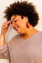 Beaded Fruit Earrings - Watermelon by Fair Anita