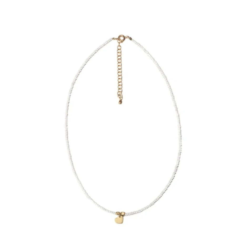 Beaded Heart Choker