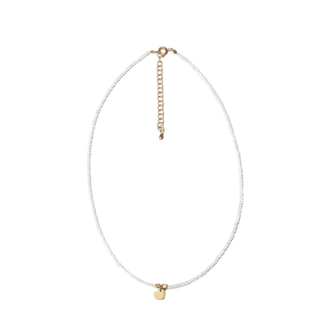 Beaded Heart Choker