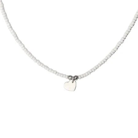 Beaded Heart Choker