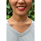 Beaded Heart Choker