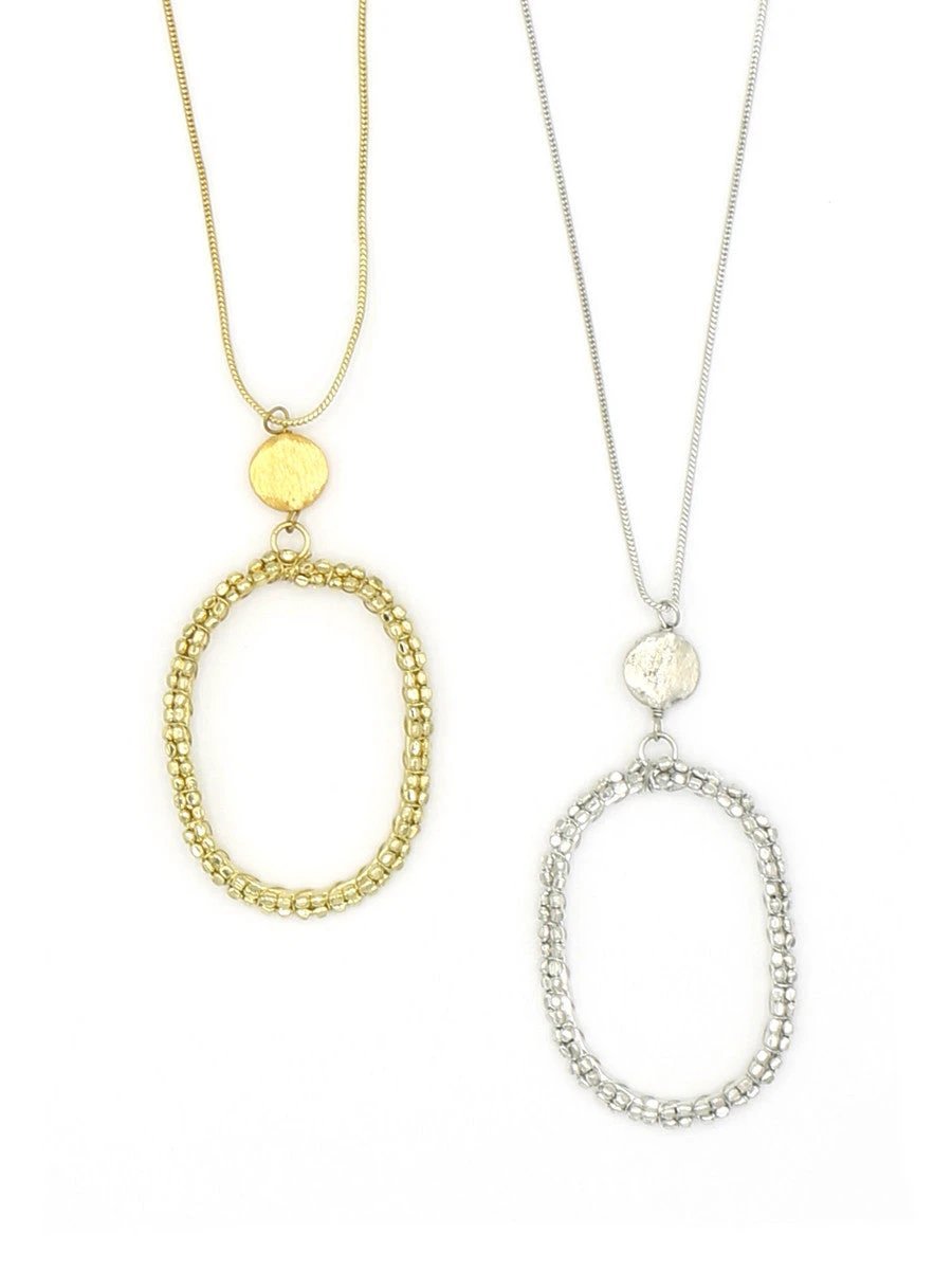 Beaded Hollow Necklace