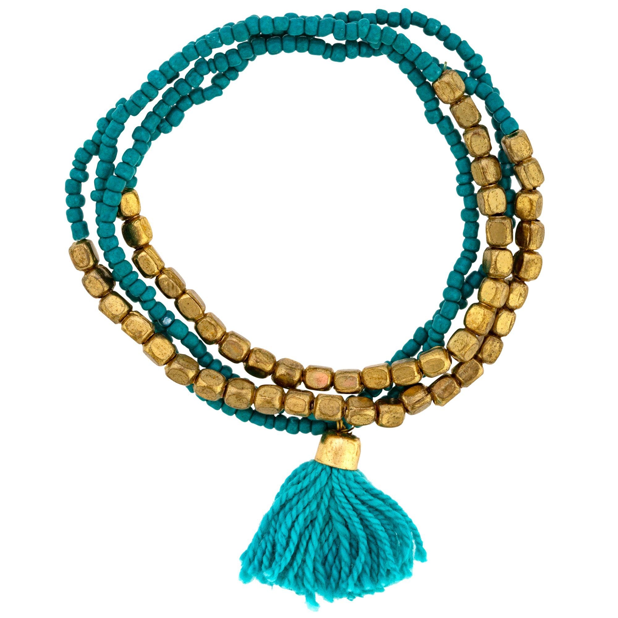 Beaded Indian Tassel Jewelry Necklaces - Fashion La Vie Bien Beaded Indian Tassel Jewelry