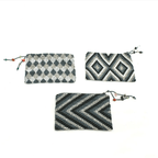 Beaded Seed Bead Geometric Coin Purse - Guatemala Bags La Vie Bien Beaded Seed Bead Geometric Coin Purse - Guatemala