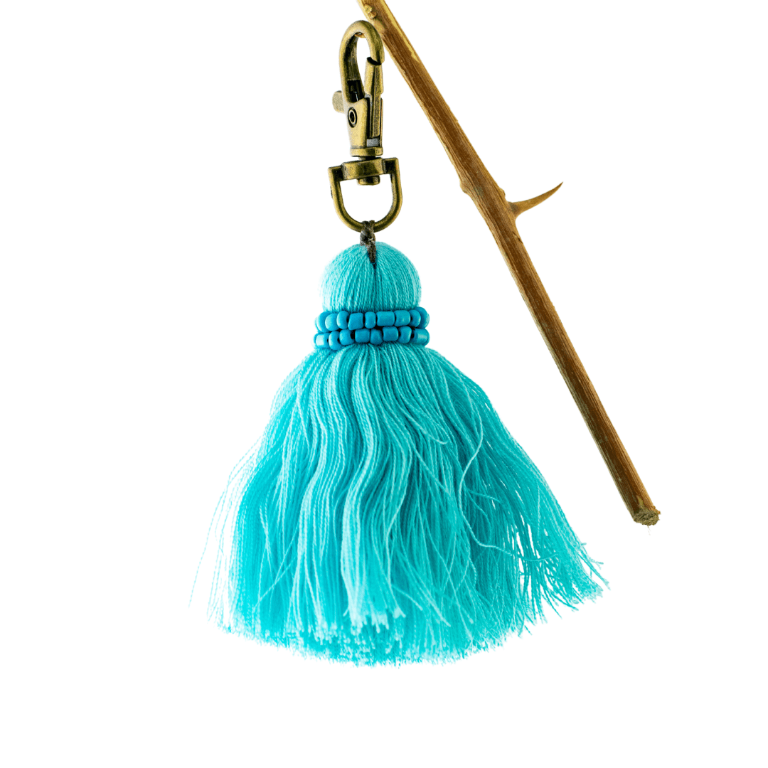 Beaded Tassel Zipper Pull with Lobster Clasp - Thailand Zipper Pulls La Vie Bien Beaded Tassel Zipper Pull with Lobster Clasp - Thailand
