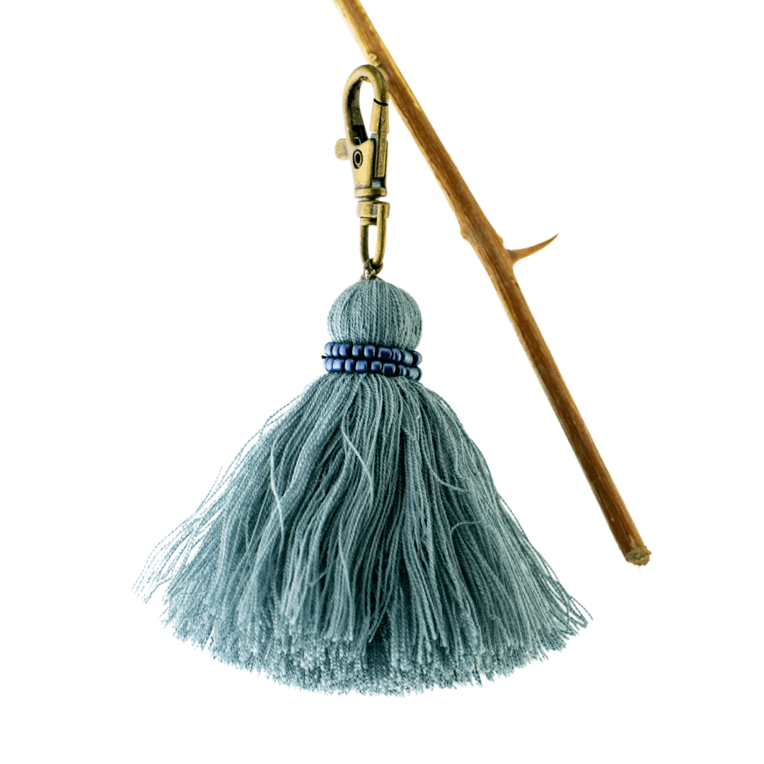 Beaded Tassel Zipper Pull with Lobster Clasp - Thailand Zipper Pulls La Vie Bien Beaded Tassel Zipper Pull with Lobster Clasp - Thailand