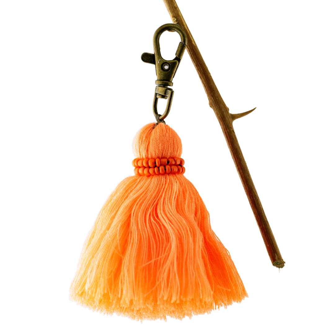 Beaded Tassel Zipper Pull with Lobster Clasp - Thailand Zipper Pulls La Vie Bien Beaded Tassel Zipper Pull with Lobster Clasp - Thailand