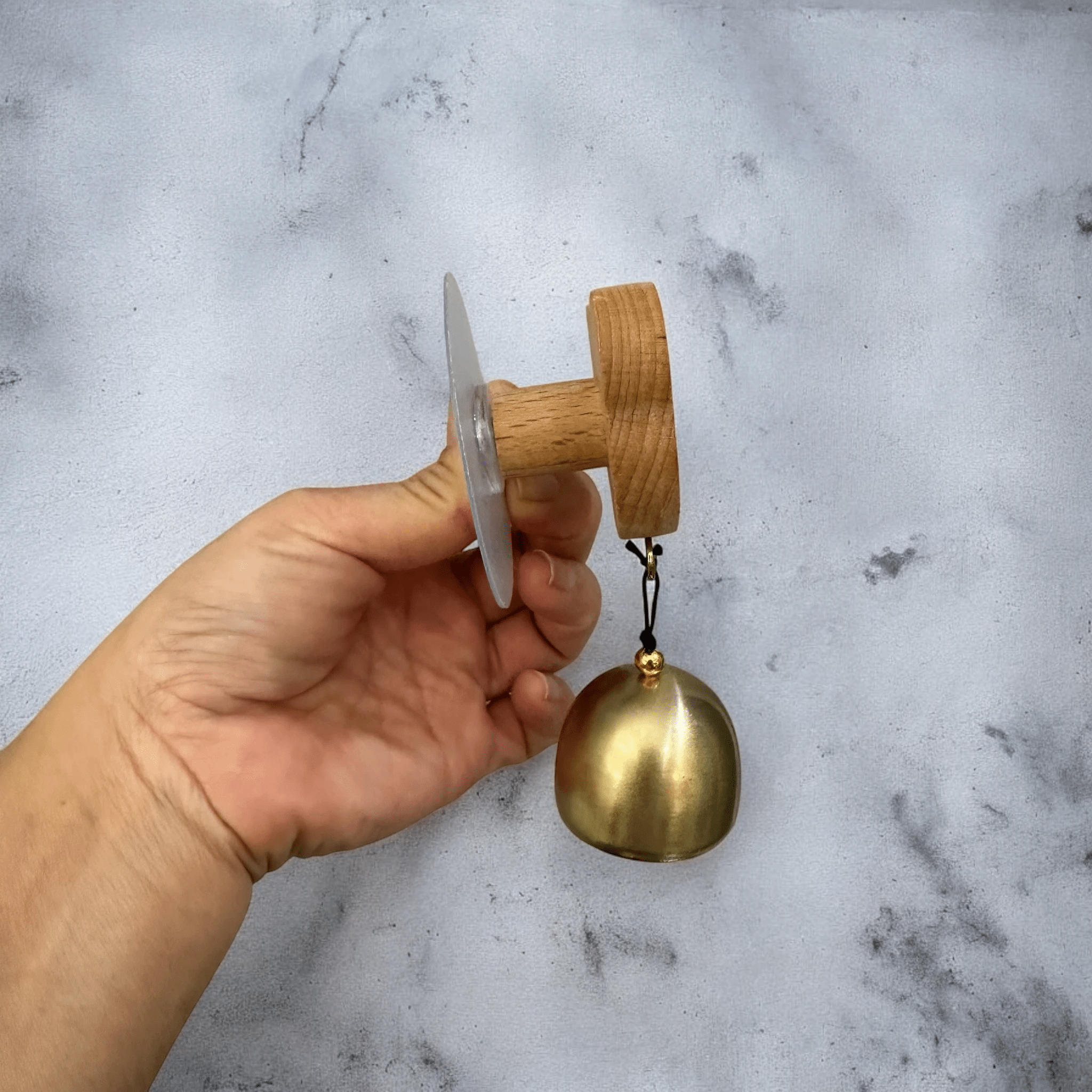 Bear Charm Wooden Doorbell by Music Frog Co