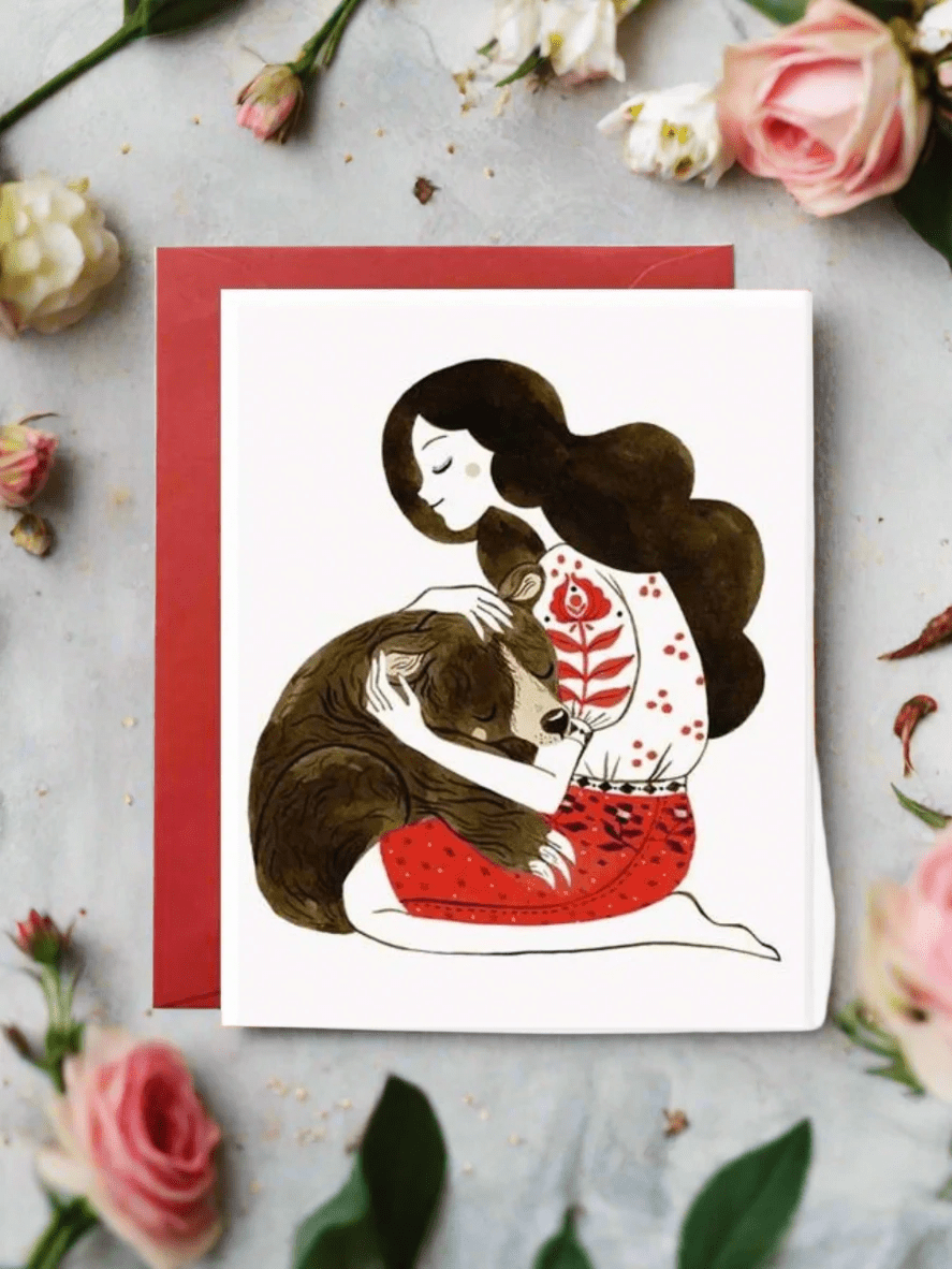 Bear Hugs Greeting Card by Ash & Rose