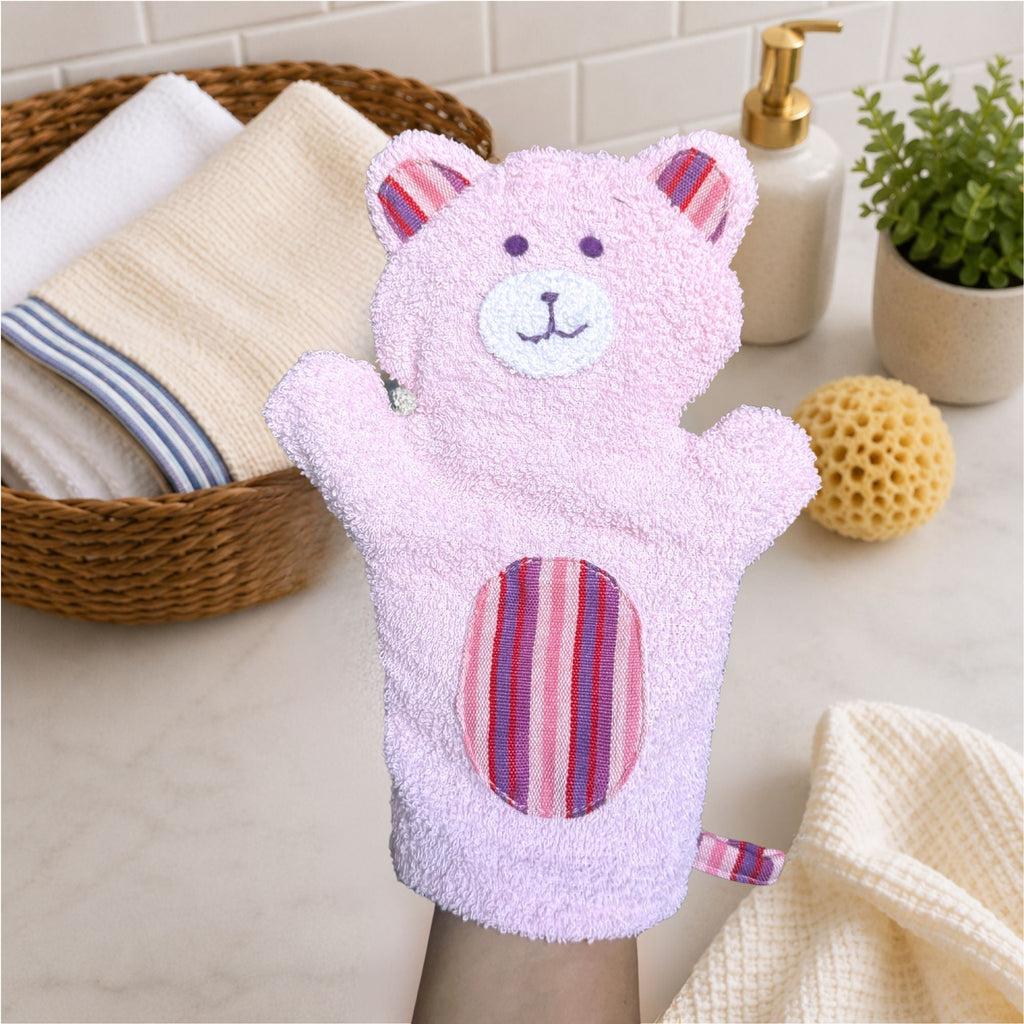 Bear Puppet Washcloth Kids La Vie Bien Bear Puppet Washcloth