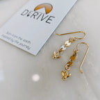 Bee Charm Coin Earrings by Derive Jewelry