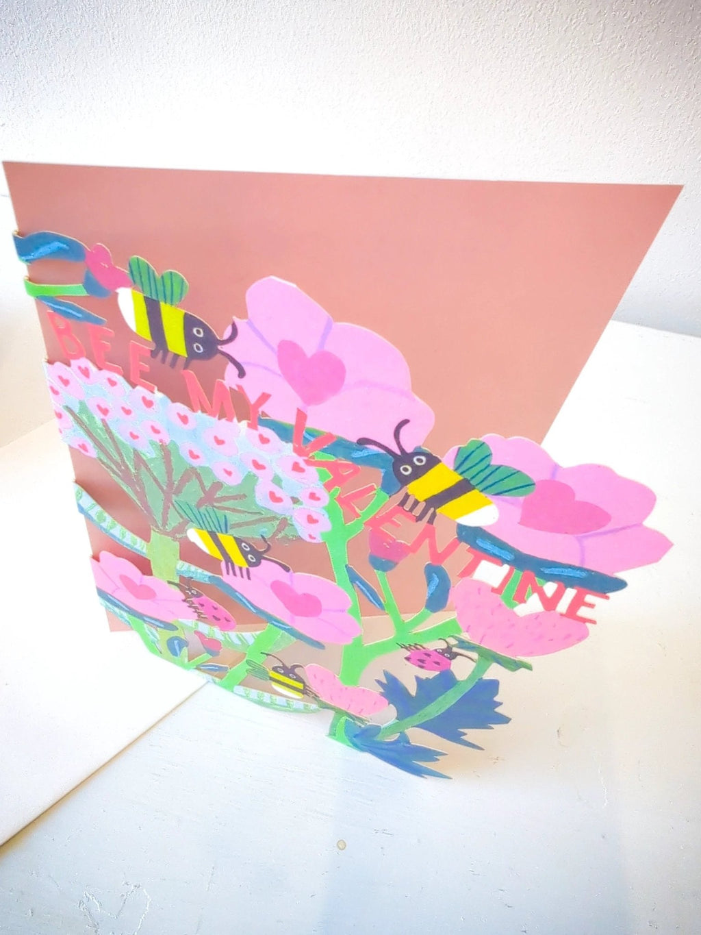 Bee My Valentine Lasercut Card by Ash & Rose