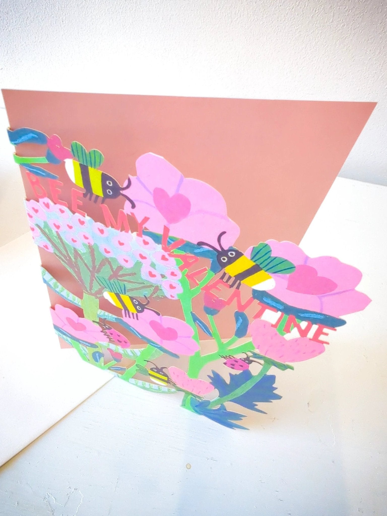 Bee My Valentine Lasercut Card by Ash & Rose