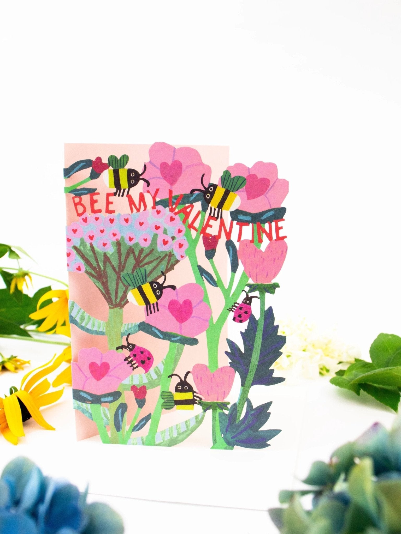 Bee My Valentine Lasercut Card by Ash & Rose
