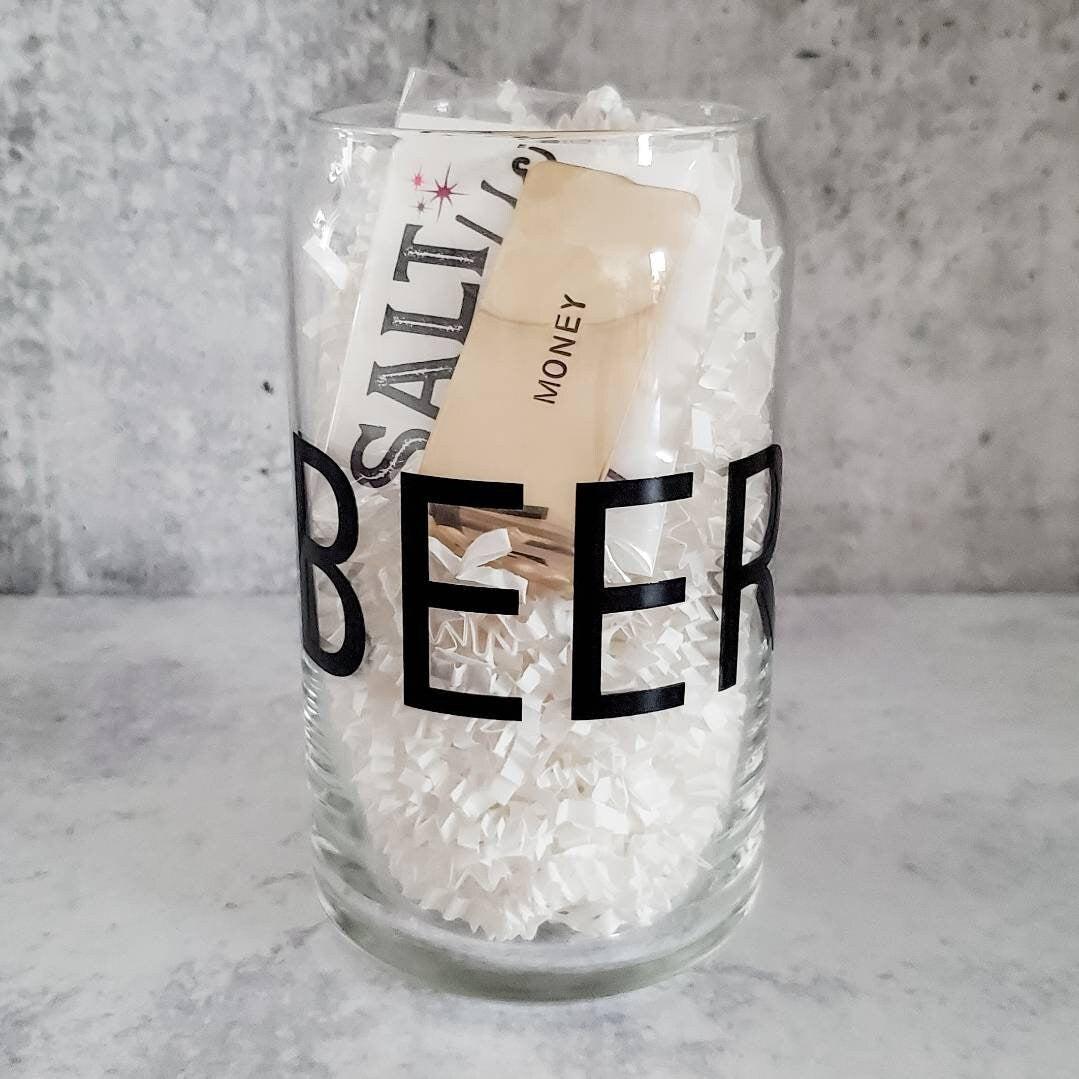 BEER MONEY Glass and Money Clip Gift La Vie Bien BEER MONEY Glass and Money Clip Gift