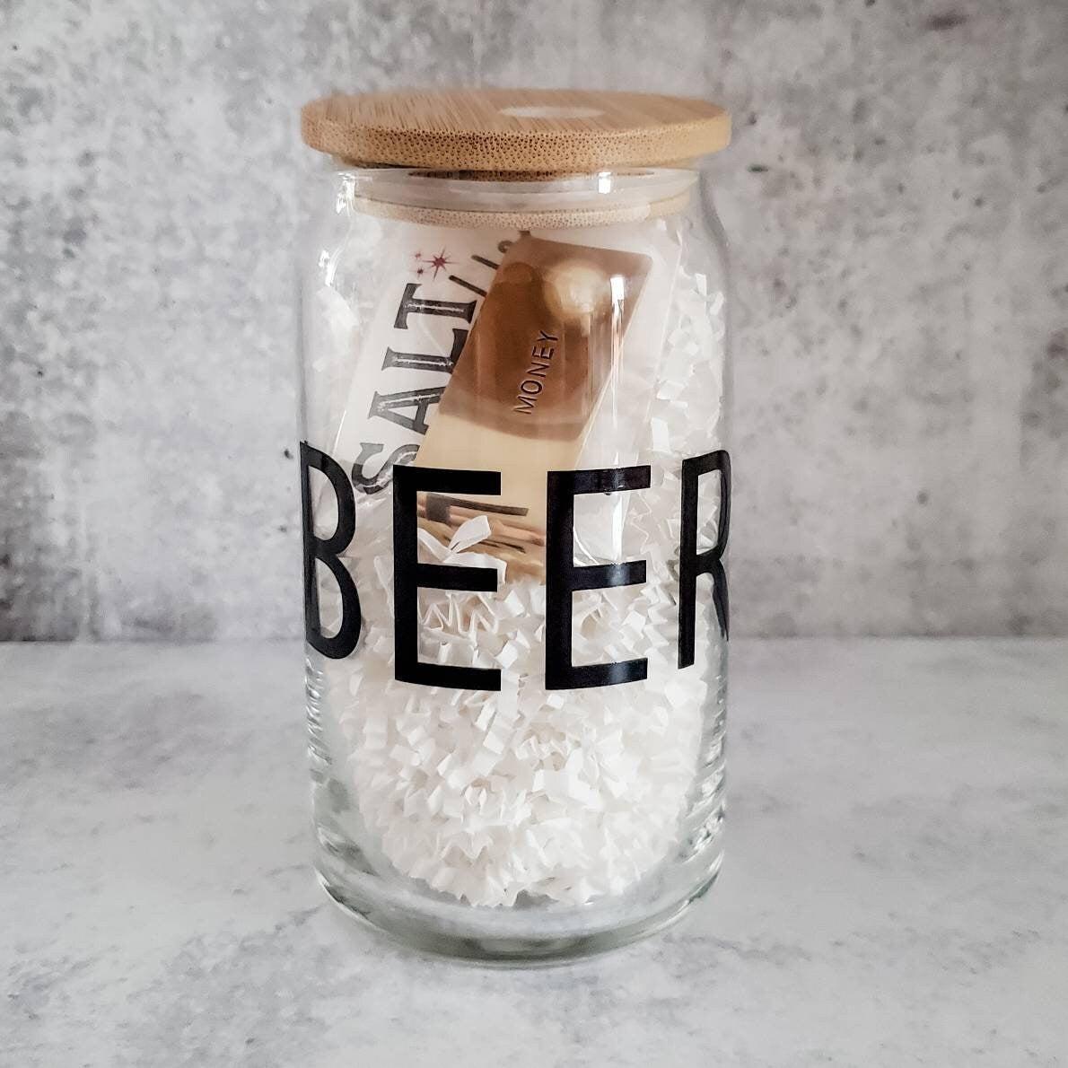BEER MONEY Glass and Money Clip Gift La Vie Bien BEER MONEY Glass and Money Clip Gift