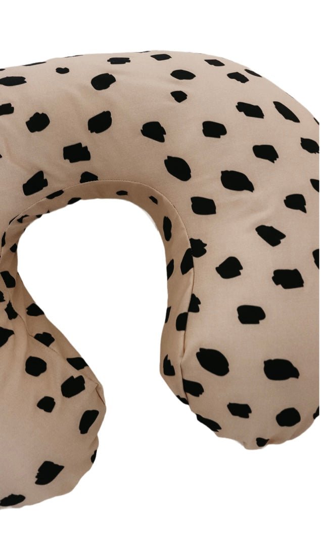 Beige Black Marks Sahara Nursing Pillow Cover Boppy Pillow Covers La Vie Bien Beige Black Marks Sahara Nursing Pillow Cover