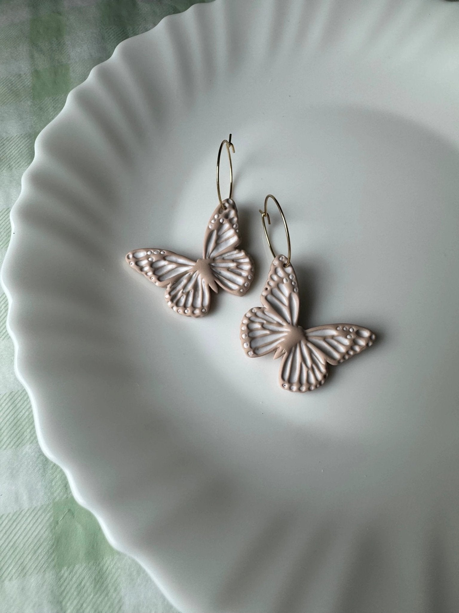 Beige Butterflies by Shop Something Earthy