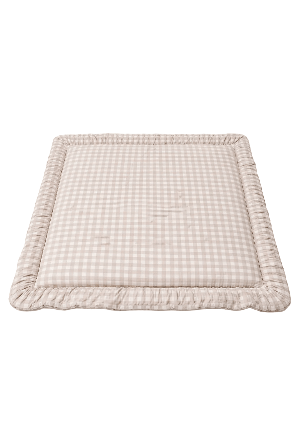 Beige Gingham Padded Baby Play Mat Baby Play Mat La Vie Bien Beige Gingham Padded Baby Play Mat