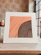 Beige Modern Rainbow Plaster Painting