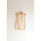 Beige Pocket Playsuit for the Ultimate Summer Vibe in Super Soft Cotton by Polished Prints