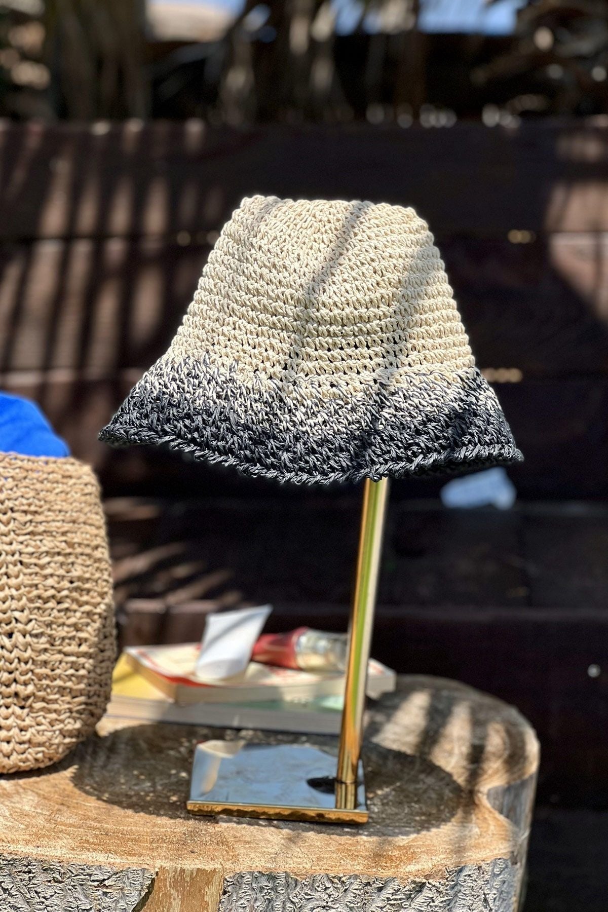 Beige Straw Hat 14404 Hasır Şapka La Vie Bien Beige Straw Hat 14404