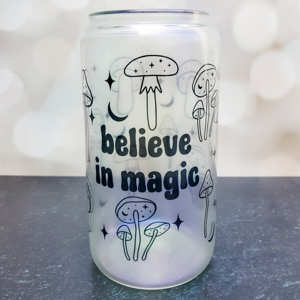 Believe in Magic Mushroom Halloween Cup Drinkware La Vie Bien Believe in Magic Mushroom Halloween Cup