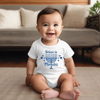 Believe in Miracles Chanukah Baby Bodysuit by Salt Sparkle Shalom