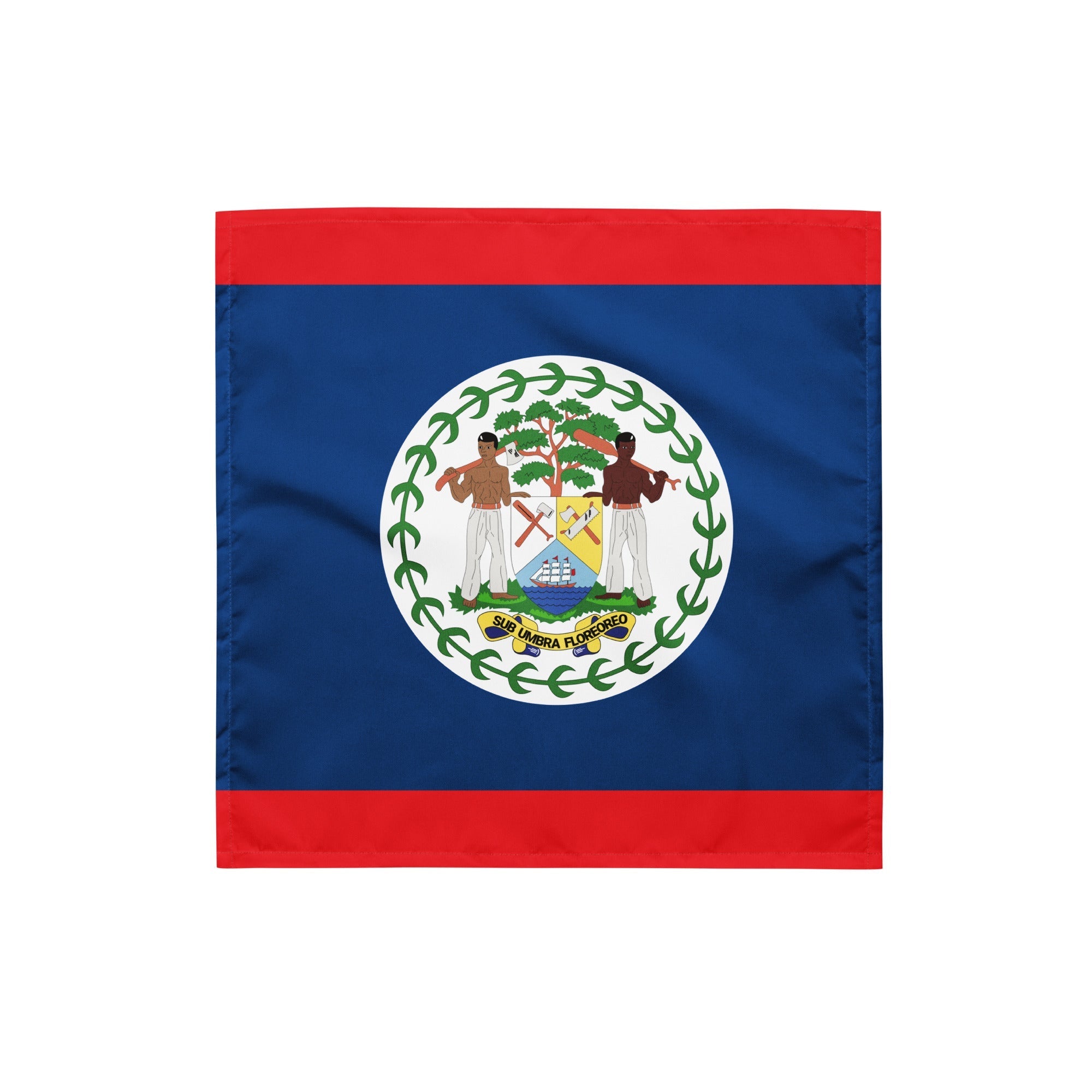 Belize Flag Bandana All-Over Print Bandana La Vie Bien Belize Flag Bandana