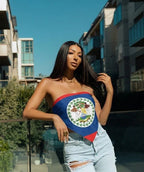 Belize Flag Bandana All-Over Print Bandana La Vie Bien Belize Flag Bandana