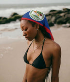 Belize Flag Bandana All-Over Print Bandana La Vie Bien Belize Flag Bandana