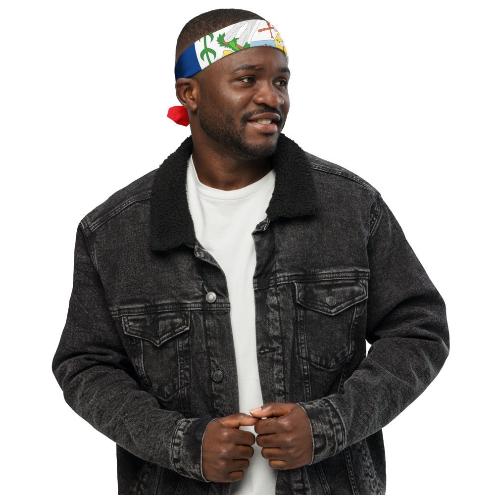 Belize Flag Bandana All-Over Print Bandana La Vie Bien Belize Flag Bandana