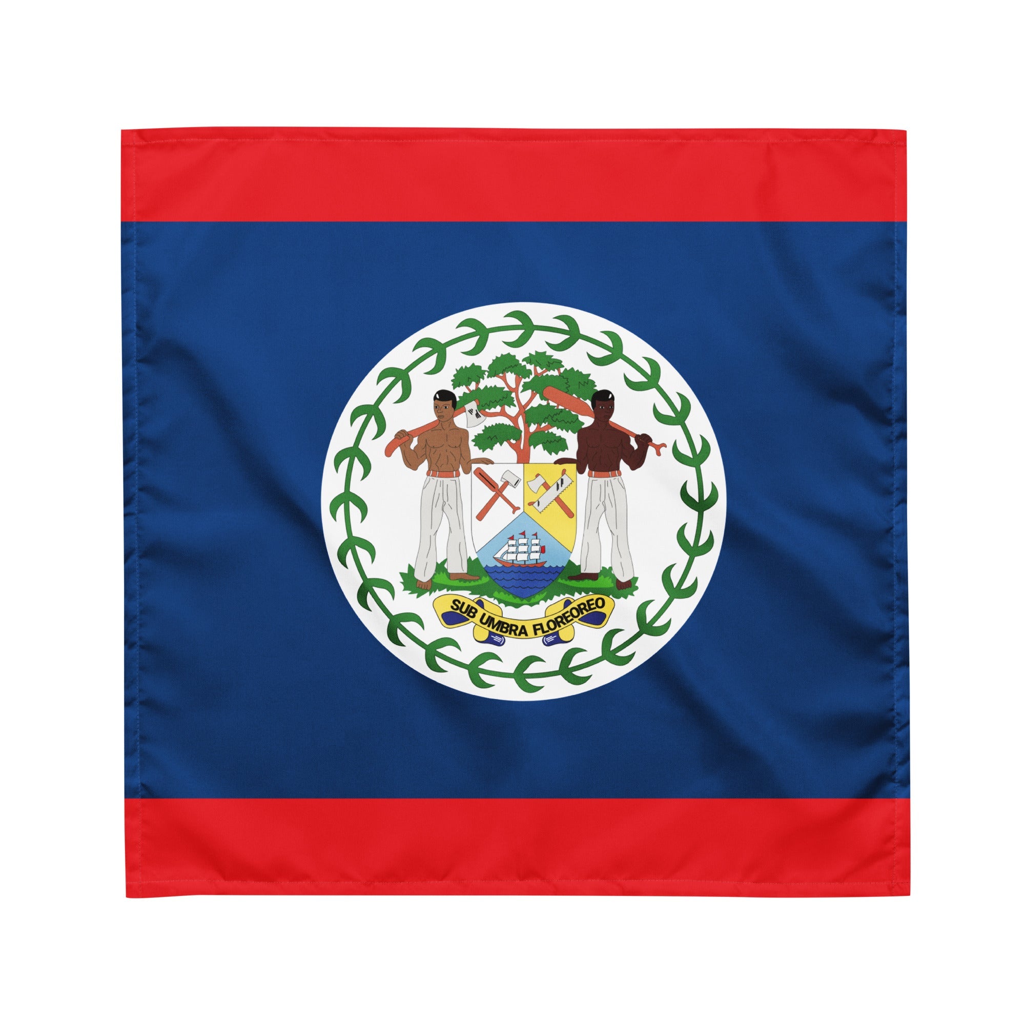 Belize Flag Bandana All-Over Print Bandana La Vie Bien Belize Flag Bandana