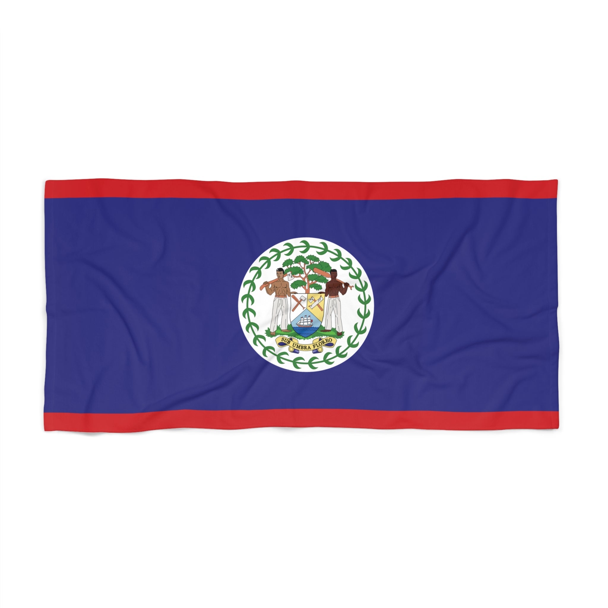 Belize Flag Beach Towel Beach Towel (Generic Brand) La Vie Bien Belize Flag Beach Towel