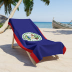Belize Flag Beach Towel Beach Towel (Generic Brand) La Vie Bien Belize Flag Beach Towel