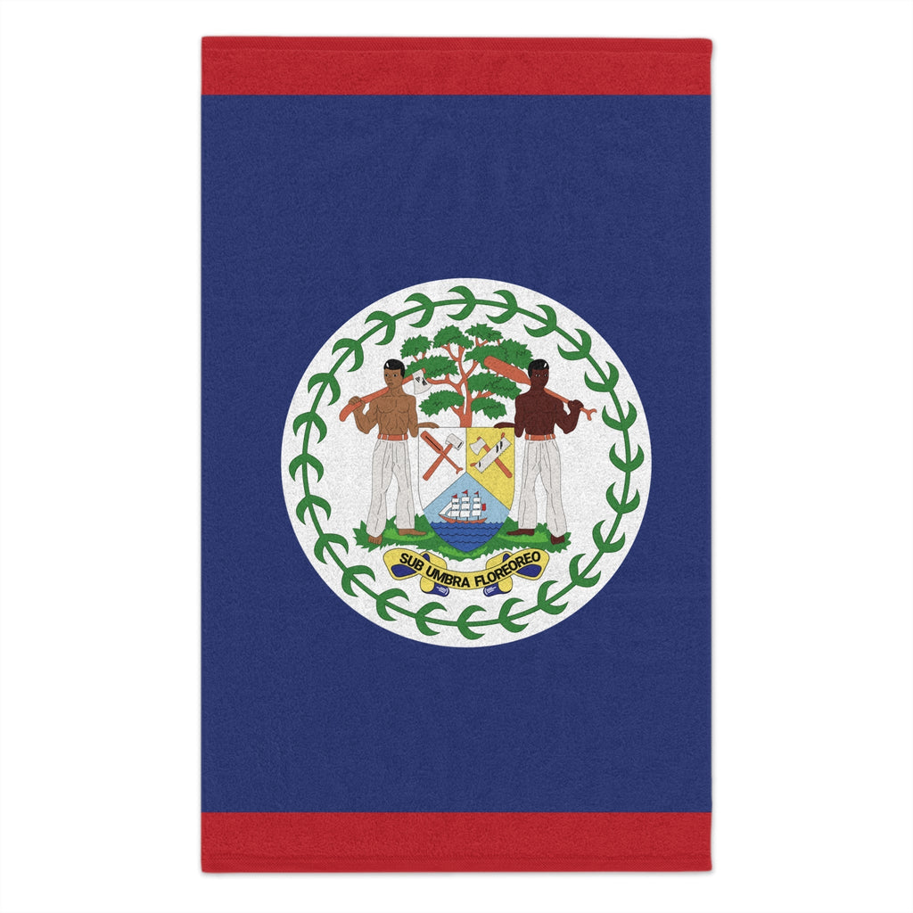 Belize Flag Rally Towel Rally Towel La Vie Bien Belize Flag Rally Towel