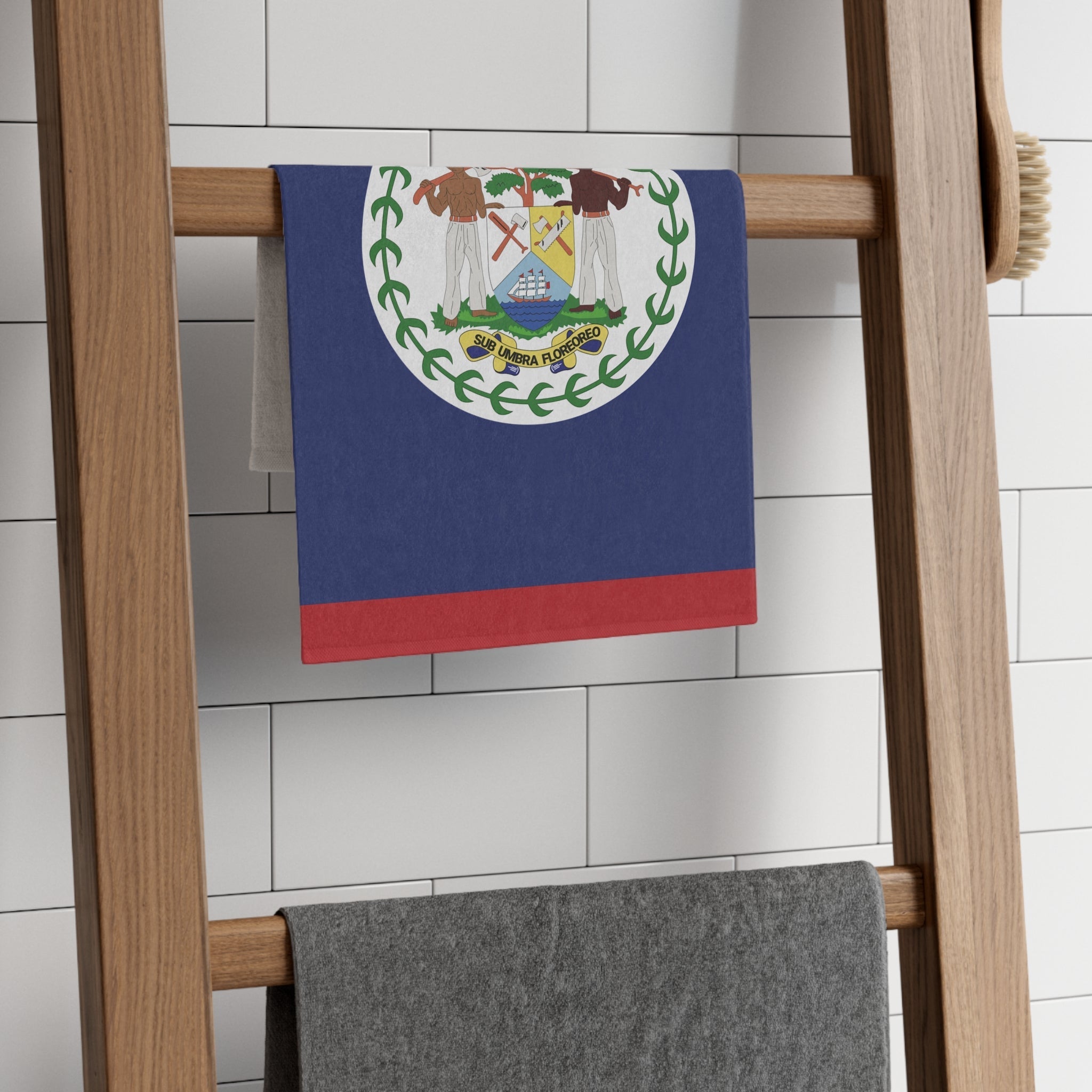 Belize Flag Rally Towel Rally Towel La Vie Bien Belize Flag Rally Towel