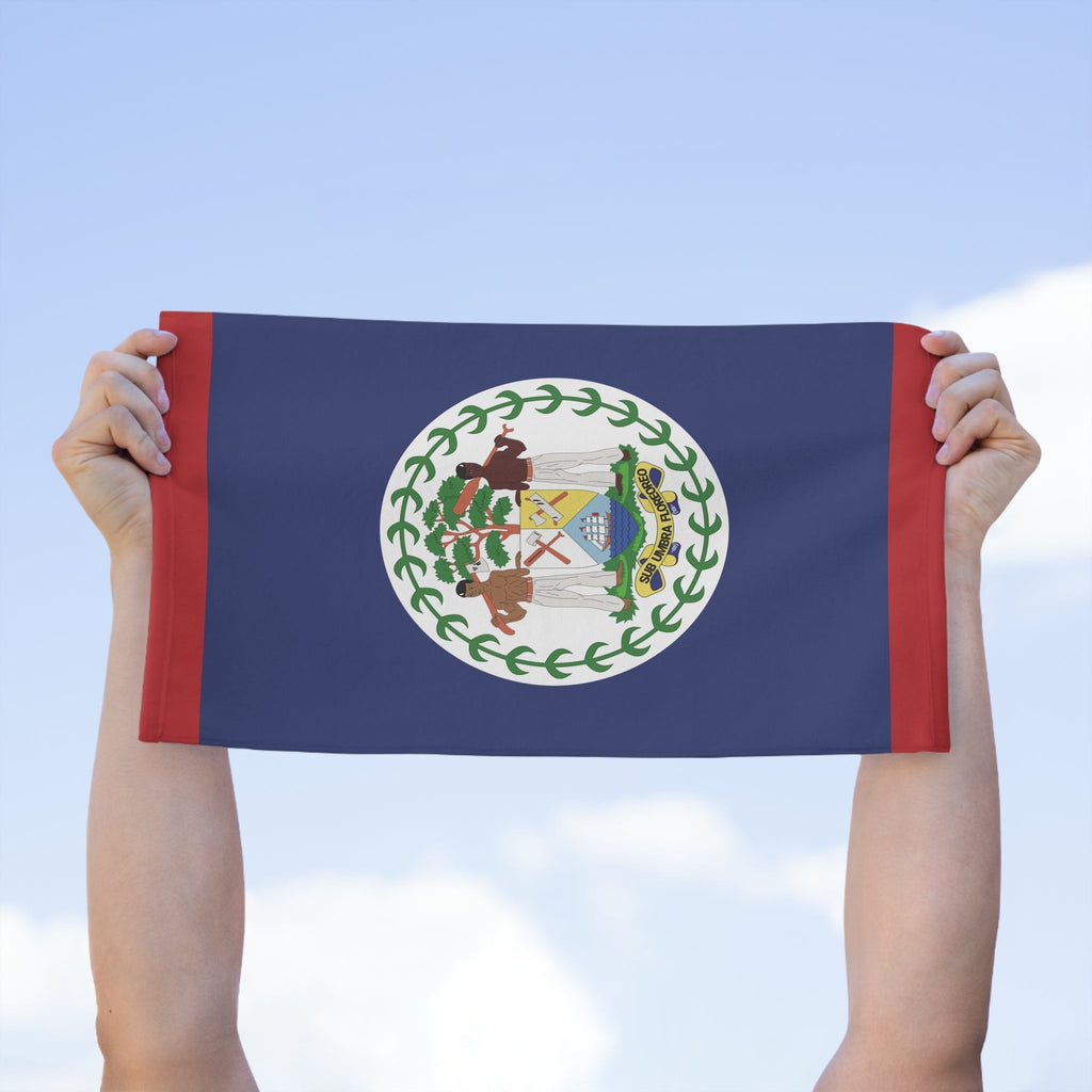 Belize Flag Rally Towel Rally Towel La Vie Bien Belize Flag Rally Towel