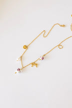 Bella Charm Necklace in Rose by Rose & Clay